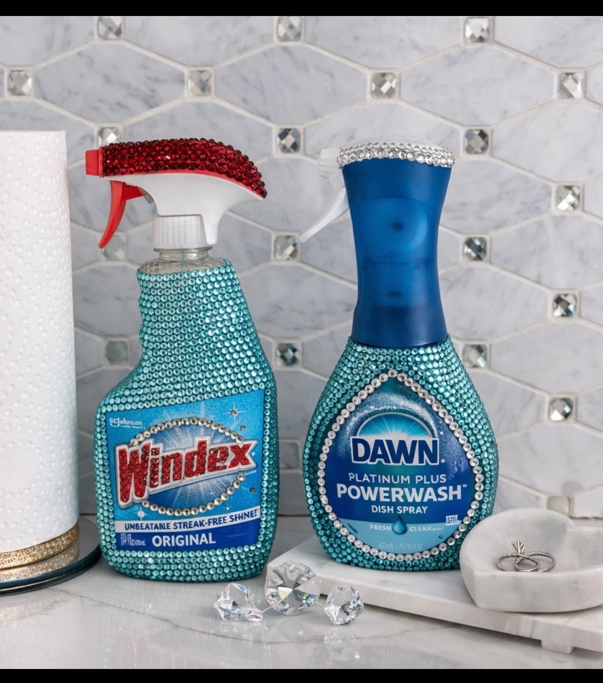 Bedazzled Cleaning Set (Windex & Dawn)